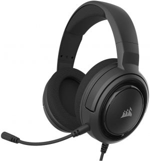 Gaming and things אוזניות גיימינג Corsair HS35 - Stereo Gaming Headset - Memory Foam Earcups - Headphones Work with PC, Mac, Xbox One, PS4, Switch, iOS and Android 