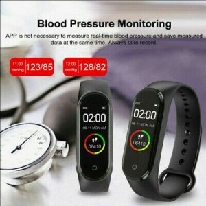    M4 Smart Band Watch Bracelet Wristband Fitness Tracker Blood Pressure HeartRate#