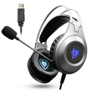 Gaming and things אוזניות גיימינג    NUBWO N2 USB Gaming Stereo Headset LED Headphone Deep Bass Earphone for PC C2W9