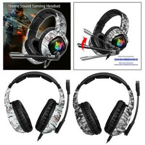    Professional Gaming Headset Deep Bass Headphones for Gamer with Microphone