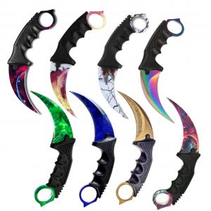Gaming and things סכינים HS Tools CSGO Karambit Hunting Knife Counter Strike Survival Tactical Claw Knife Pocket Self Defense Offensive Camping Tool